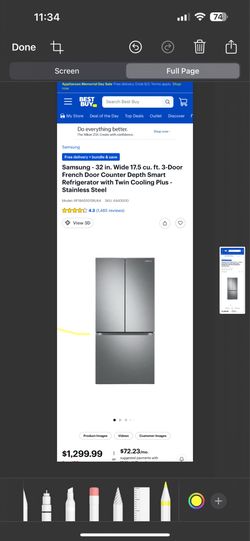 SAMSUNG FRIDGE $1,300 retail!!! For only $750!!! (Used fridge, taken care of very well