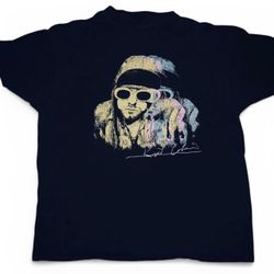 Kurt Cobain Nirvana Multi Color - T-Shirt Size Large   Measurements >  Pit to pit: 22”in  Length: 28”in Material: 100% Cotton - Color: Black / Yellow 