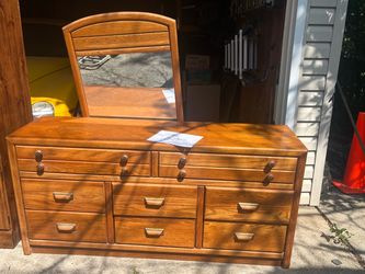 Dresser with mirror