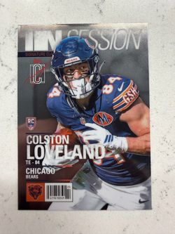 2025-26 Topps Signature Class Colston Loveland #IS-4 In Session Chicago Bears RC