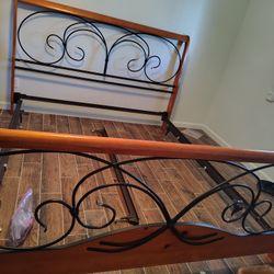 King Sleigh Bed Frame 