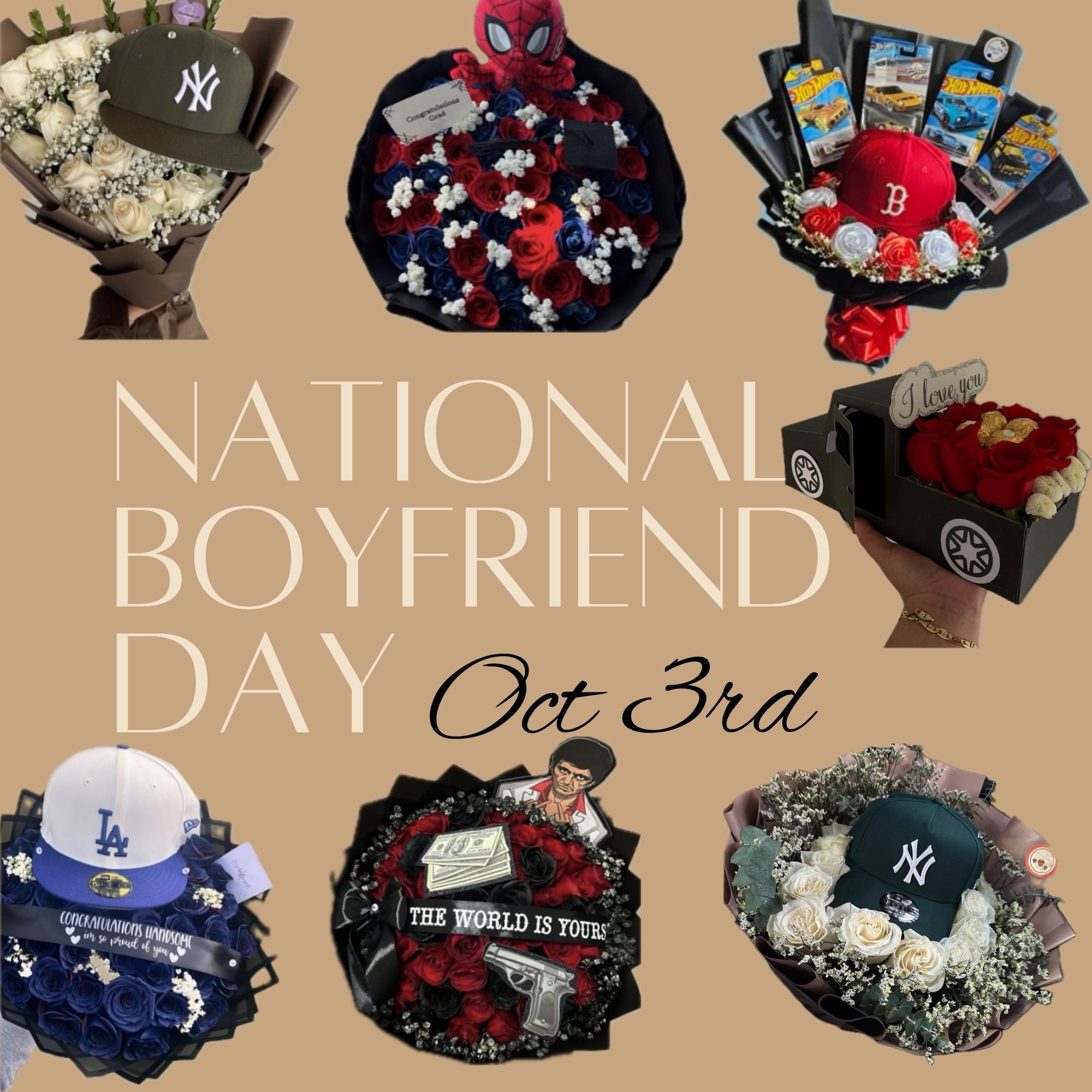 National Boyfriend day flowers