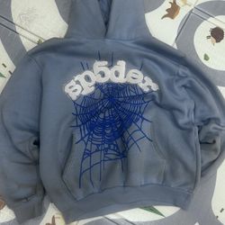Light Blue Sp5der Hoodie