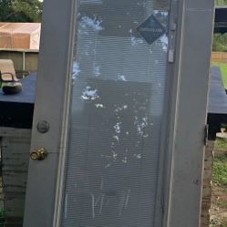 36x79 Exterior Door With Mini Blinds