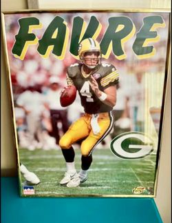 Vintage Green Bay packers Brett Favre poster