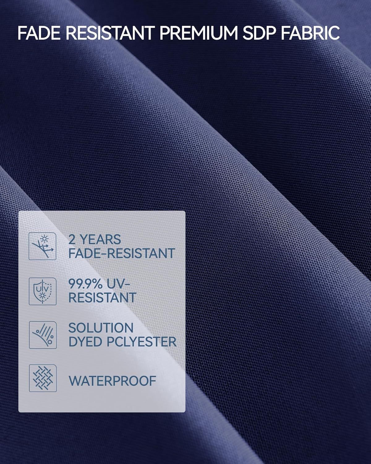 10ft Offset Patio Umbrella, Large Cantilever Umbrella Outdoor Patio with Solar Lights, Dual Charging