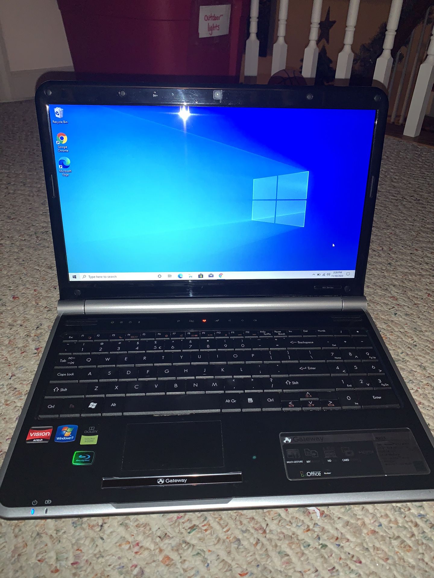 Gateway Laptop With Charger