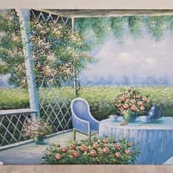 Geniune Oil Painting Signed 36x48 