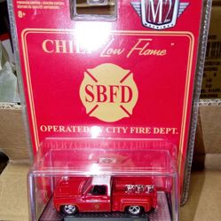 Hs06 M2 1976 Chevrolet Scottsdale Custom Square Body Fire Truck Red Fire Chief