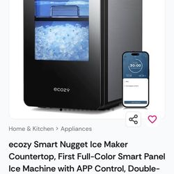 ecozy Smart Nugget Ice Maker - Countertop, App Control