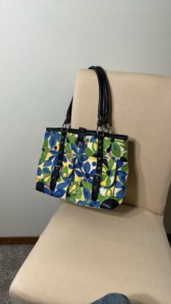 Franco Sarto Beautiful Colorful Satiny Fabric Purse
