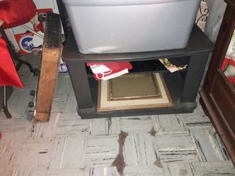 Tv stand black and gray