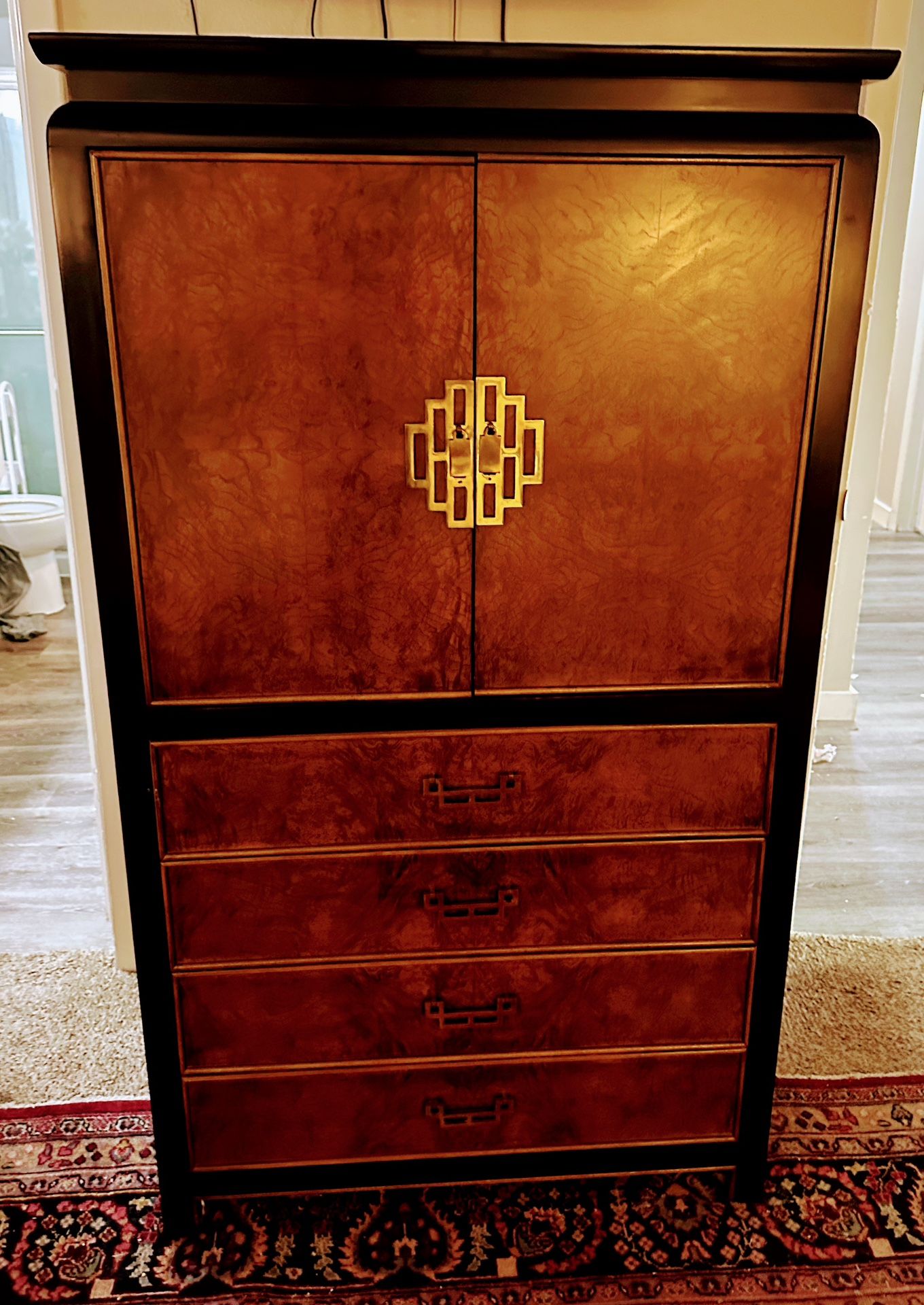 Century Furniture Chin Hua Asian Armoire & TV Cabinet Modern Regency