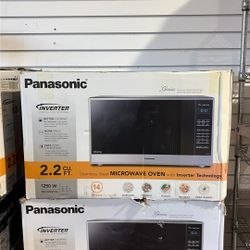 New Panasonic 24” 2.2 Cubic Ft 1250 Watt Countertop Microwave