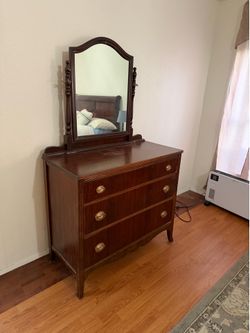 Dresser with mirror