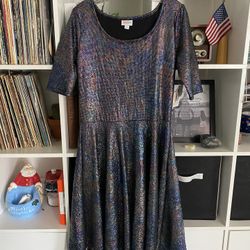 Lularoe “mermaid” Dress Size Xl