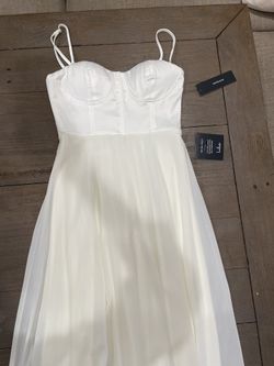 White Prom formal Dress