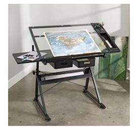 Metal & Glass Artist Table by Artist's Loft / Drawling Desk (New out of Box)