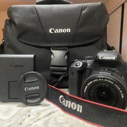 Cannon Eos Rebel T7i Camera (Includes Lens Cover, Battery and Charger, and Case)