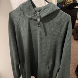 Lulu Lemon Pullover Men’s Dark Green Hoody Used - Size xXL