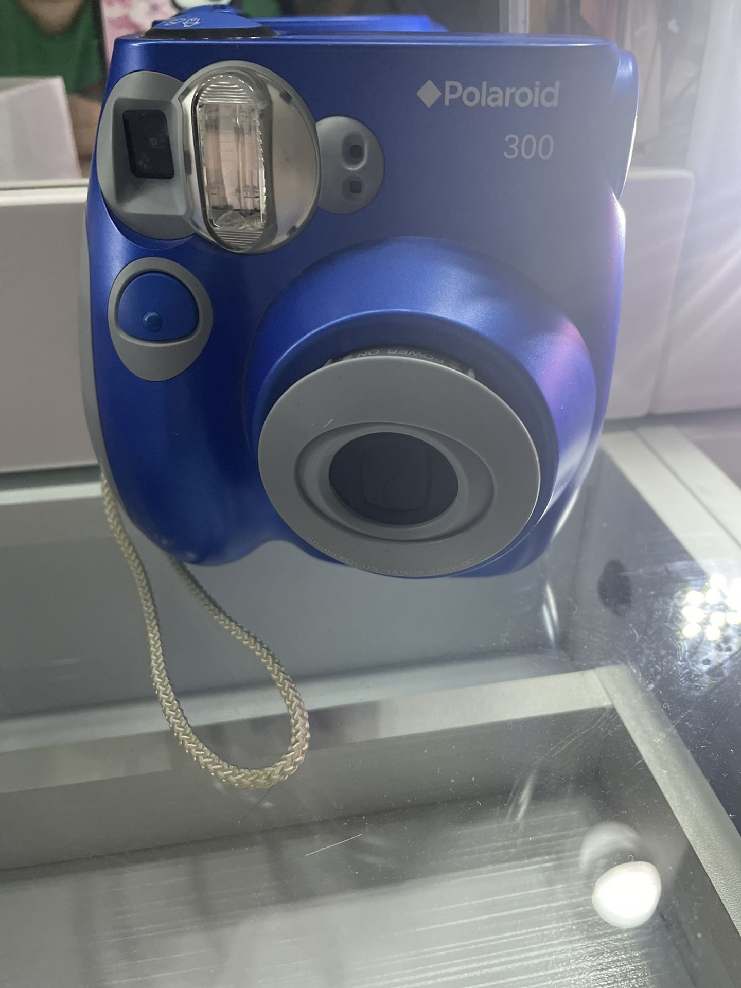 Blue polaroid 300 camera 🎥 instant pix