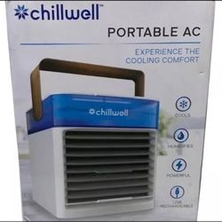 Chillwell Portable AC Model 21093 - Personal Air Conditioner Cooler, New In Box