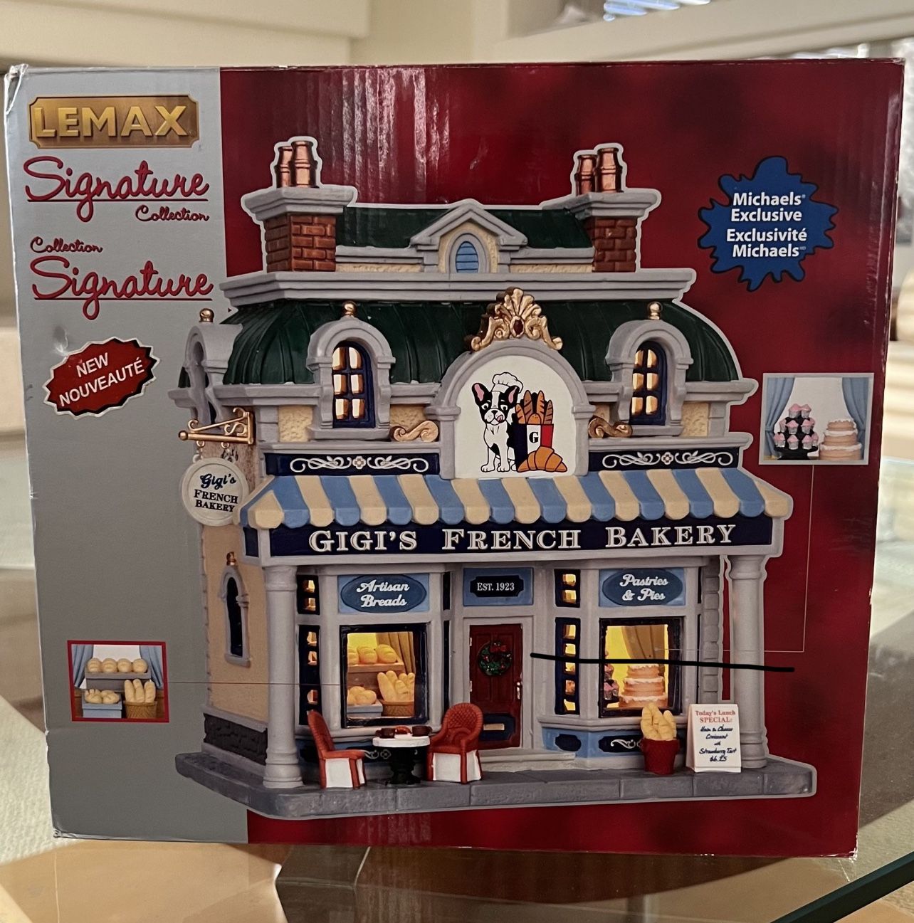 Lemax Christmas Village Gigis French Bakery Michael's Exclusive
