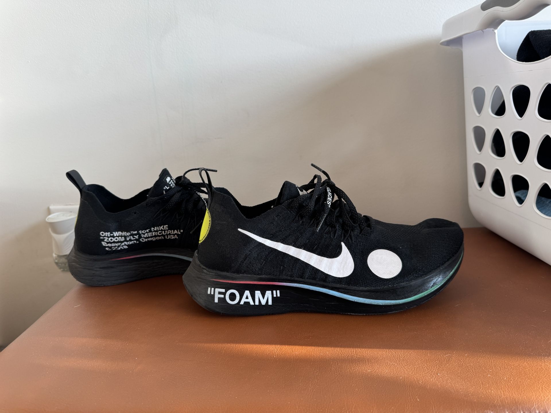 Nike Shoe Nike Zoom Fly Mercurial Flyknit Orange Off White Zoom