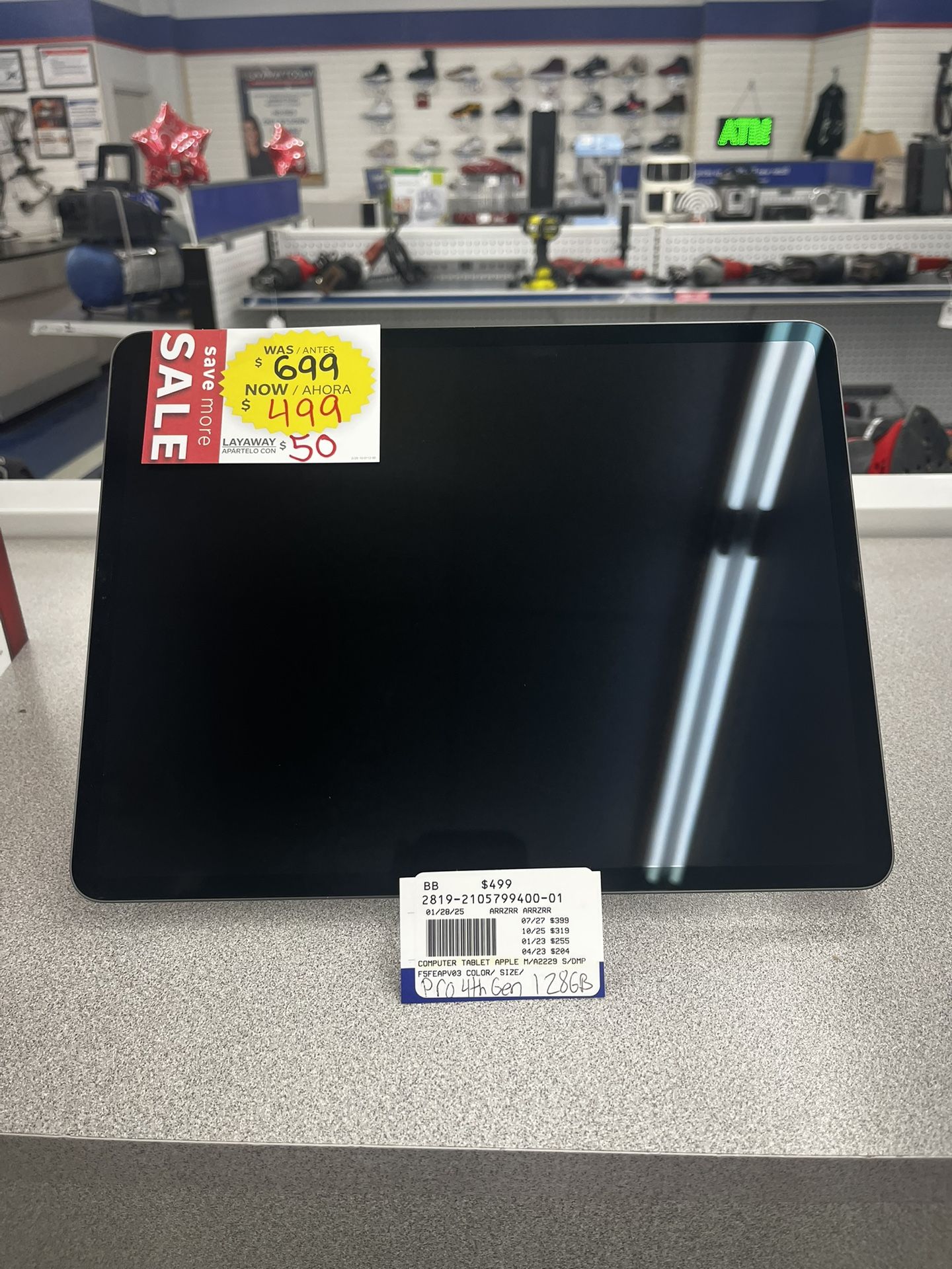 iPad Pro 4th Gen 128GB (2020)