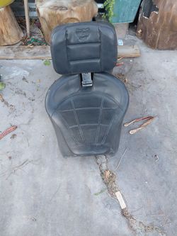 Motorcycle Seat with Backrest