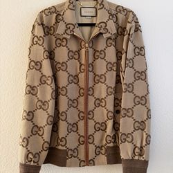 Gucci Jumbo Monogram GG Canvas Jacket AUTHENTIC