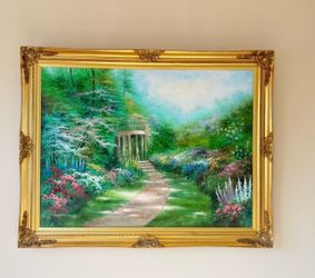 Extra Large Oil Painting in Gold Frame
