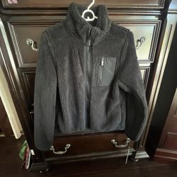 Calvin Klein Bomber Fuzzy Jacket 