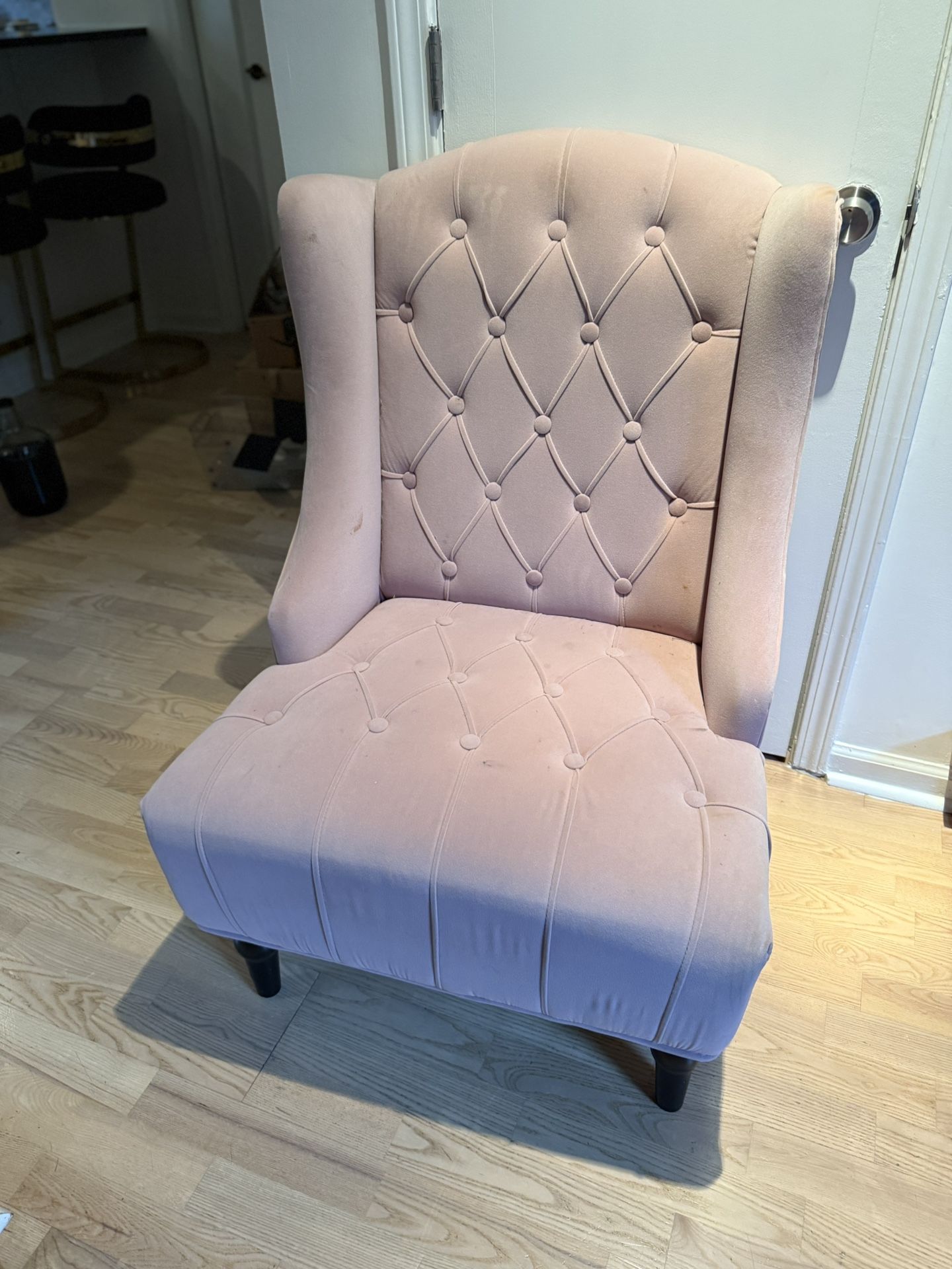 Light Pink Accent Chair
