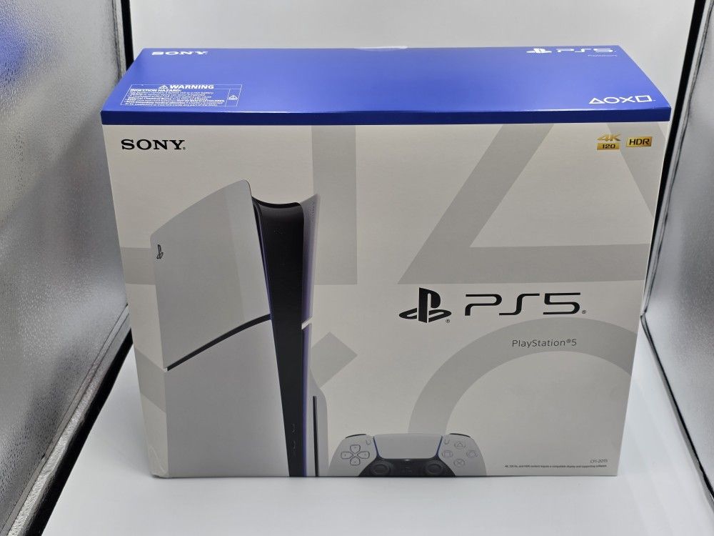 Sony PlayStation 5 PS5 Console, White, Slim Disc Edition, 1TB, Brand New Play Station