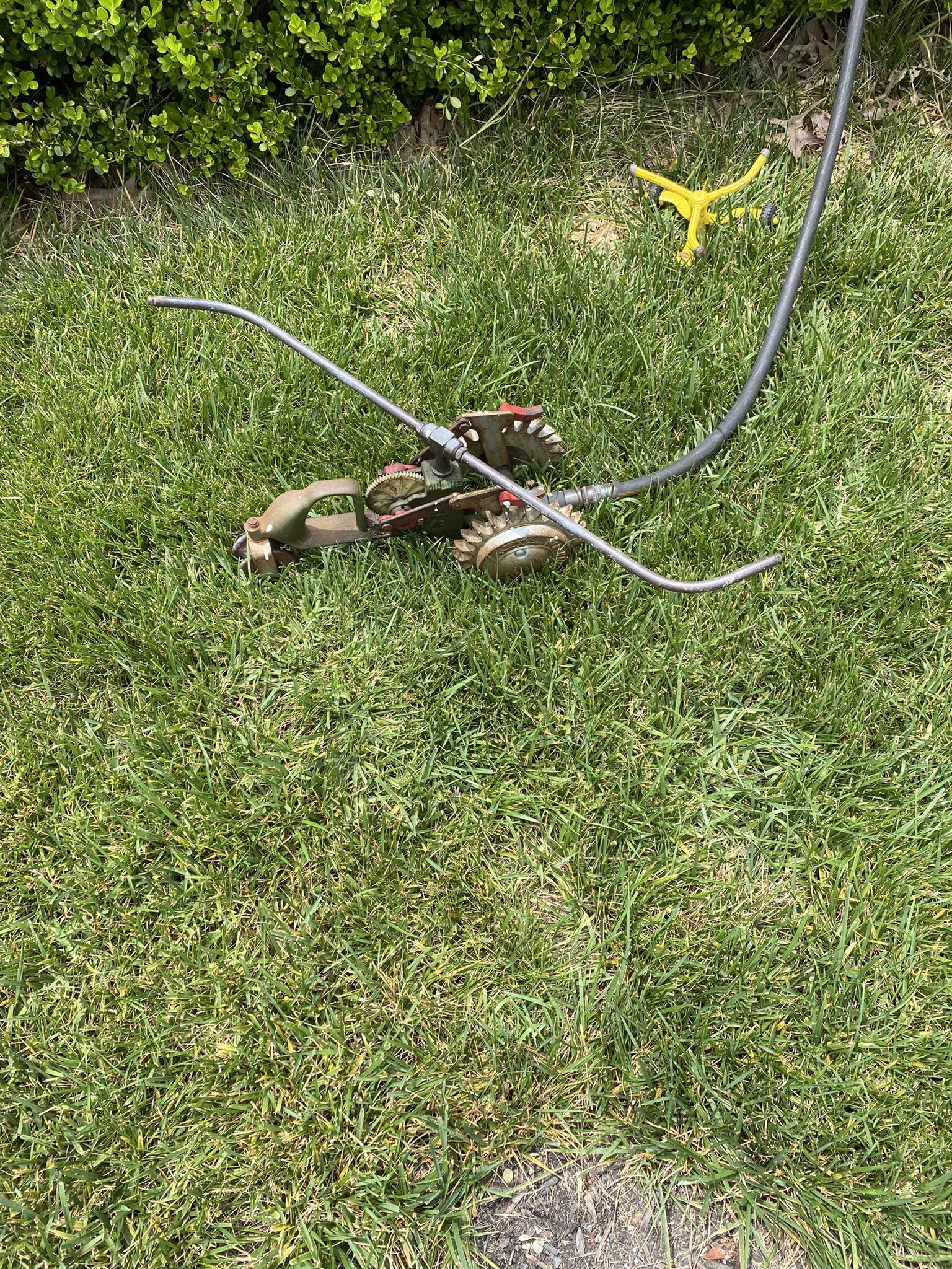 Antique Outdoor Cast Iron Walking Lawn Sprinkler