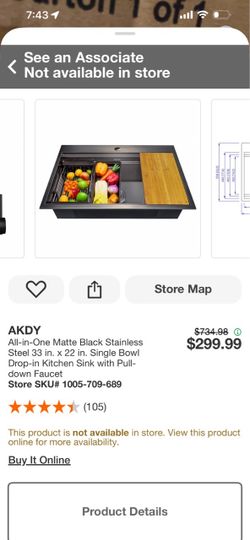 AKDY Matte Black Stainless Steel Drop-In Kitchen Sink