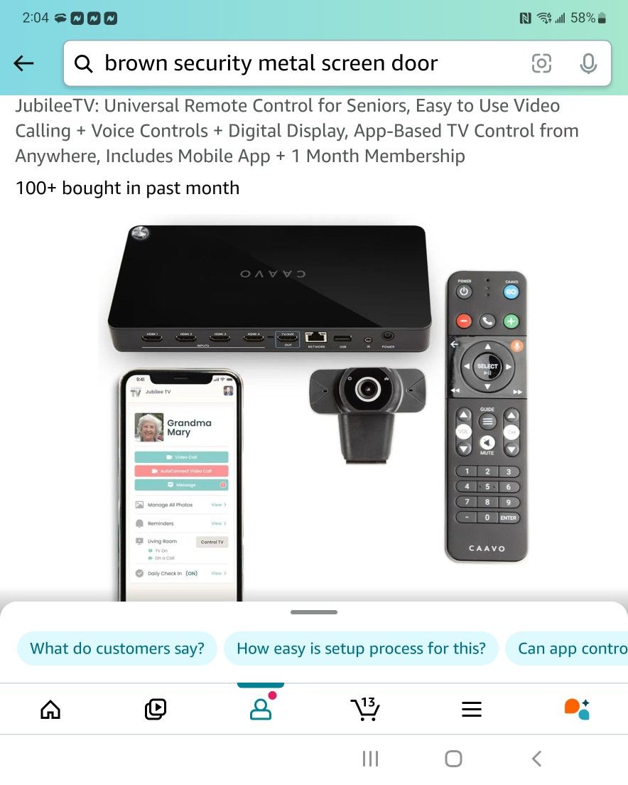Jubilee TV System For Elderly Assistance