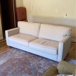 Magnolia Home Beige Linen Sofa