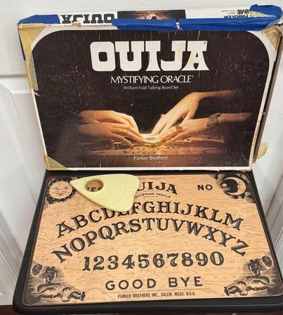 Vintage Ouija Board Game box is in bad shape just $10 