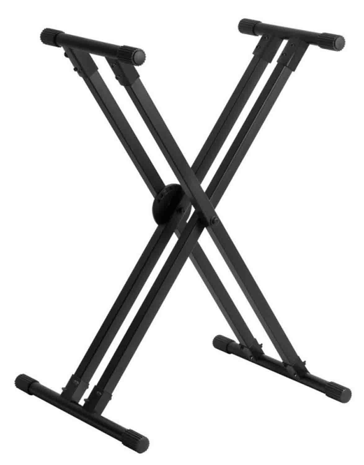 On Stage KS8291XX ERGO-LOK Double-X Keyboard Stand with Lok-Tight Construction