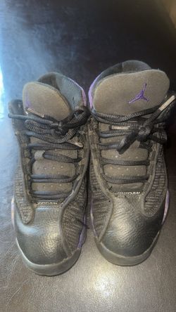 Kids Purple & Black Jodan 13s Size 1c