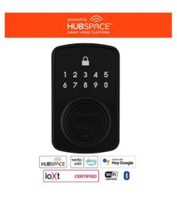 smart deadbolt lock powered by Hubspace