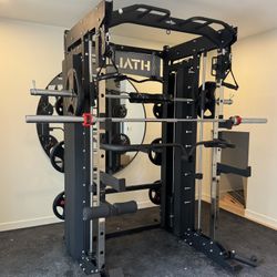Smith Machine , Squat Rack , Bench Press , Leg Press , Pulley System Machine For Your Weights 