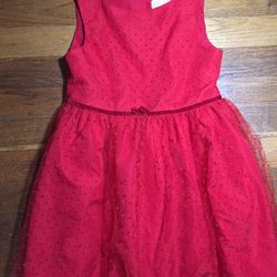Girl Toddler Dress Red Size 5t Cat & Jack