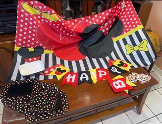Mickey Mouse Birthday Party Decoration Set