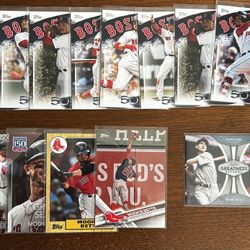 13 Baseball Cards of Mookie Betts 