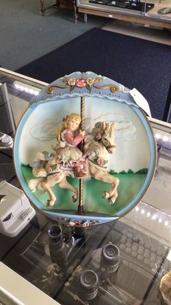 Carousel Daydreams Musical Plate Swept Away The Bradford Exchange 1994 Works 💵 💳 💵 Cash and Card Accepted 💵 💳 💵