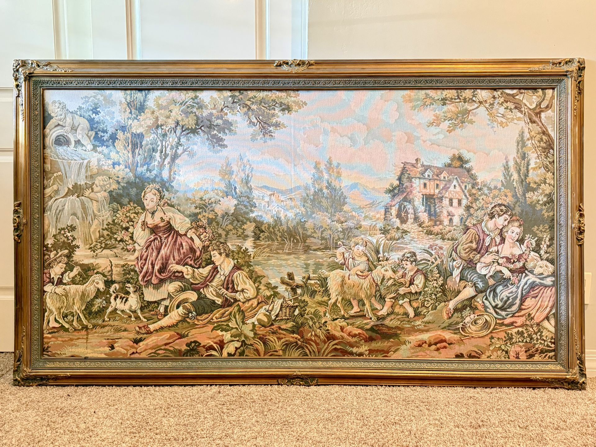 Framed Tapestry Artwork Wall Decor - Moving Sale