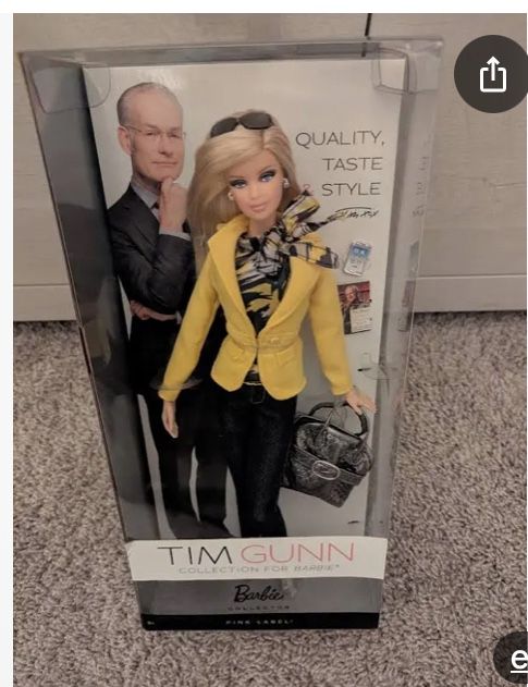 2012 Barbie Doll Tim Gunn Collector Edition NRFB Pink Label Yellow Jacket W3470 New in box asking